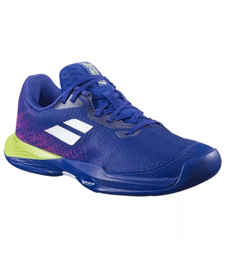 Babolat Jet Mach 3 Junior shoes navy blue green