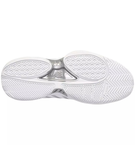Chaussures K-Swiss Receiver V Femme Blanc Gris