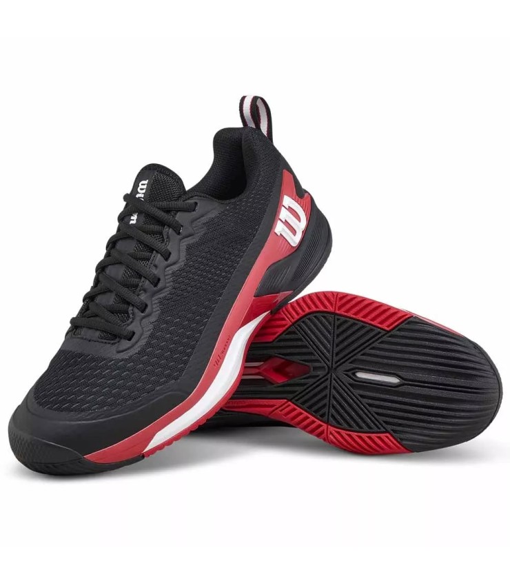 Zapatillas Wilson Rush Pro 4.5 Negro / Rojo 3