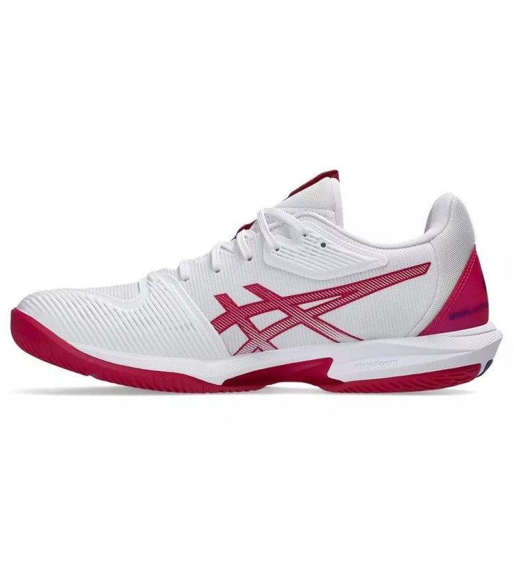 Ténis Asics Gel Solution Speed FF 3 para mulher Branco Rosa Fúcsia