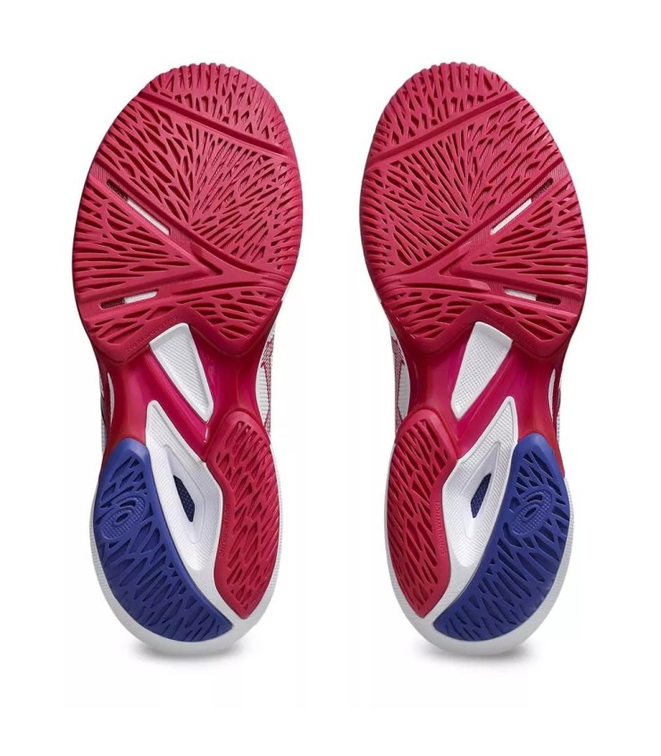 Ténis Asics Gel Solution Speed FF 3 para mulher Branco Rosa Fúcsia