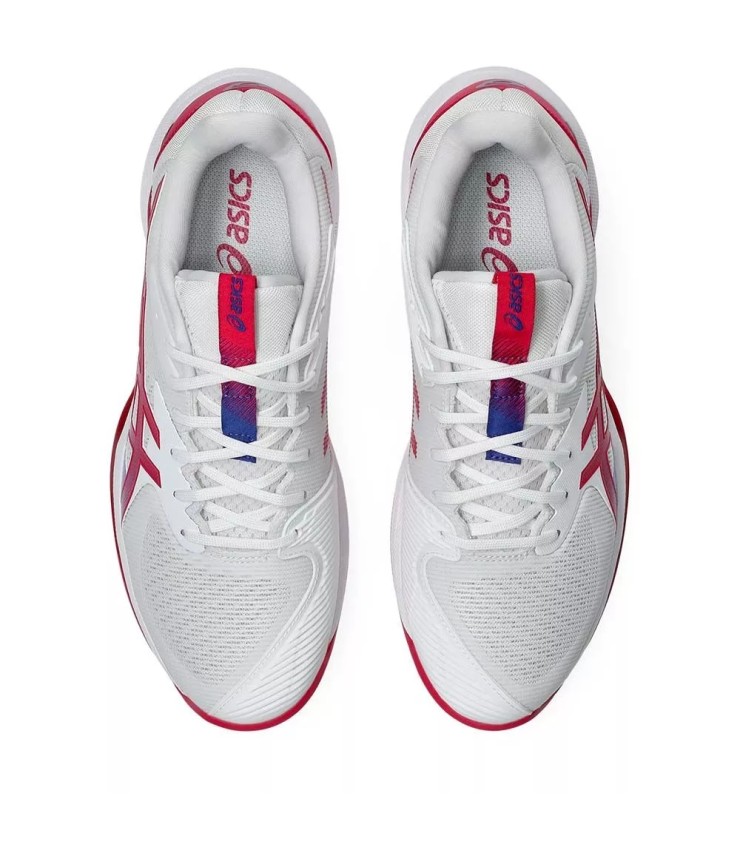 Ténis Asics Gel Solution Speed FF 3 para mulher Branco Rosa Fúcsia
