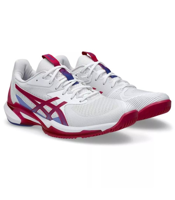 Ténis Asics Gel Solution Speed FF 3 para mulher Branco Rosa Fúcsia