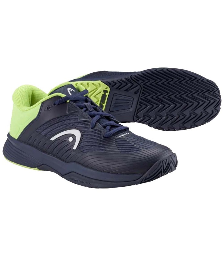 Zapatillas Head Revolt Pro 4.5 Junior Azul Marino / Lima 5