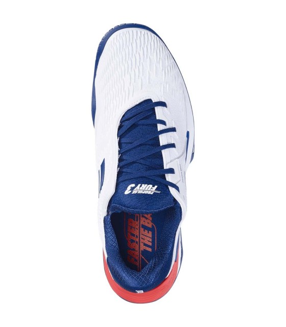 Babolat Propulse Fury 3 Weiß Blau Turnschuhe