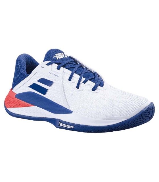 Chaussures Babolat Propulse Fury 3 Blanc Bleu