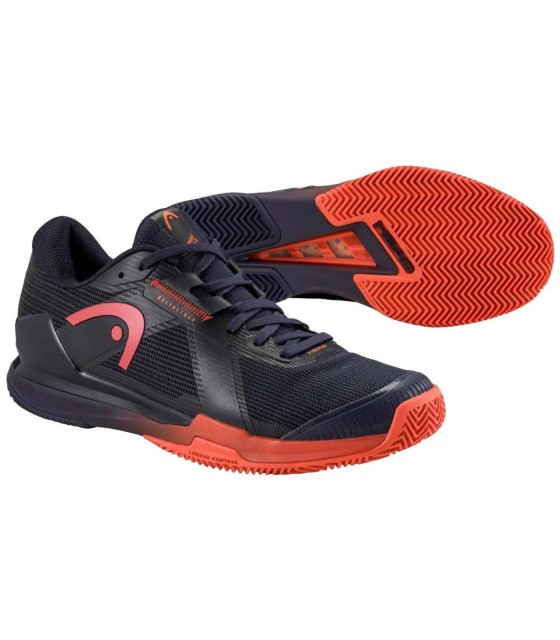 Zapatillas Head Sprint Pro 4.0 Clay Azul Oscuro / Rojo 5