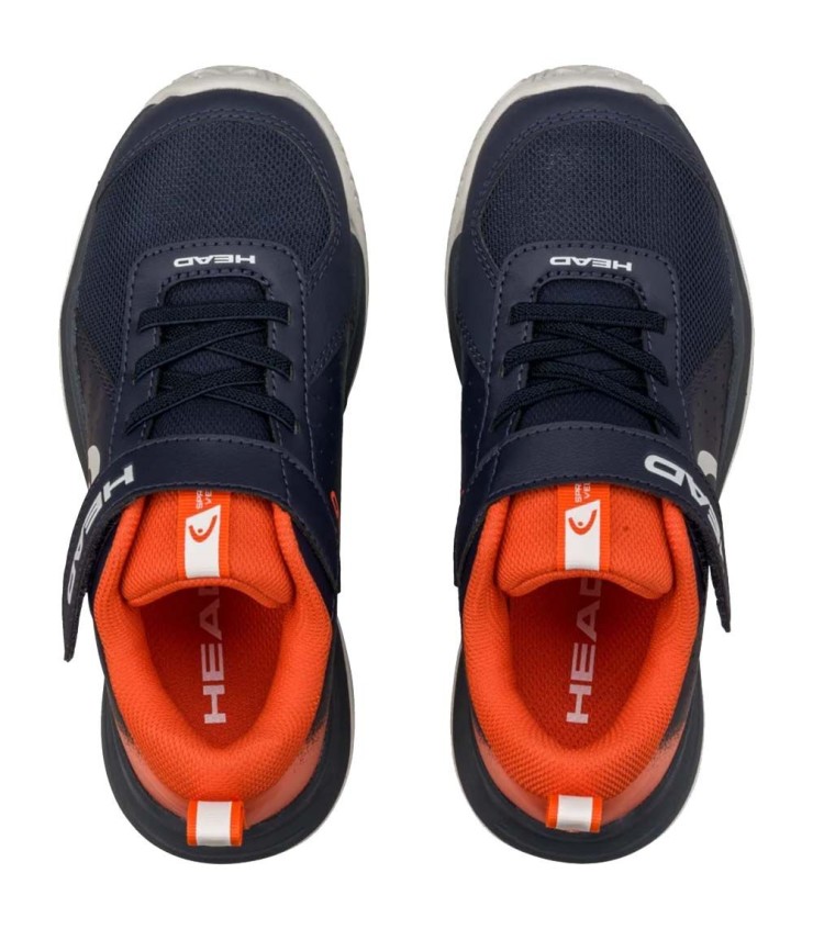 Zapatillas Junior Head Sprint Velcro 4.0 Azul/Rojo 4