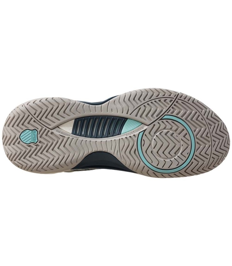 Chaussures K-Swiss Hypercourt Supreme 2 Blanc Bleu Pétrole | Ipontennis