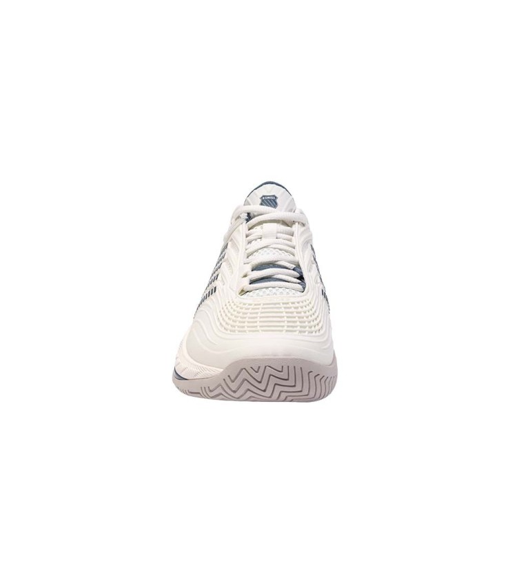 Chaussures K-Swiss Hypercourt Supreme 2 Blanc Bleu Pétrole | Ipontennis