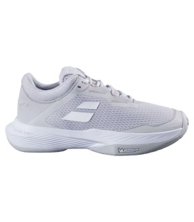Babolat SFX 4 All Court women's tennis shoes in white and silver