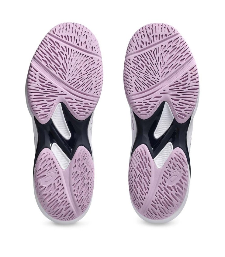 Chaussures de Femme Asics Solution Swift FF 2 Blanches/Roses | Ipontennis