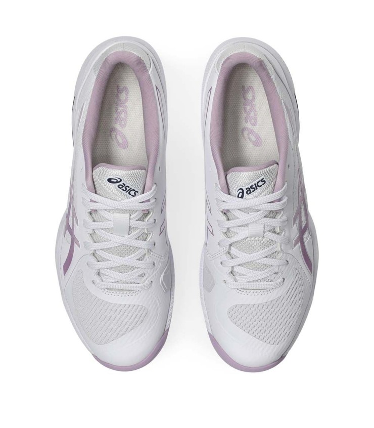 Chaussures de Femme Asics Solution Swift FF 2 Blanches/Roses | Ipontennis