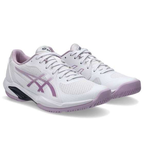 Tenis Femininas Asics Solution Swift FF 2 Brancas e Rosas | IPONTENNIS