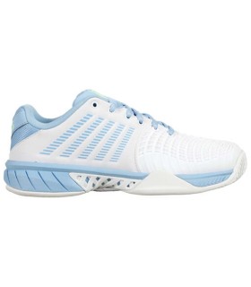 Ténis K-Swiss Express Light 3 para mulher Branco Azul. | IPONTENNIS