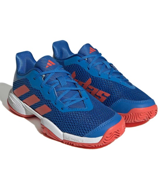Adidas Barricade Junior Blue Red Shoes | IPONTENNIS