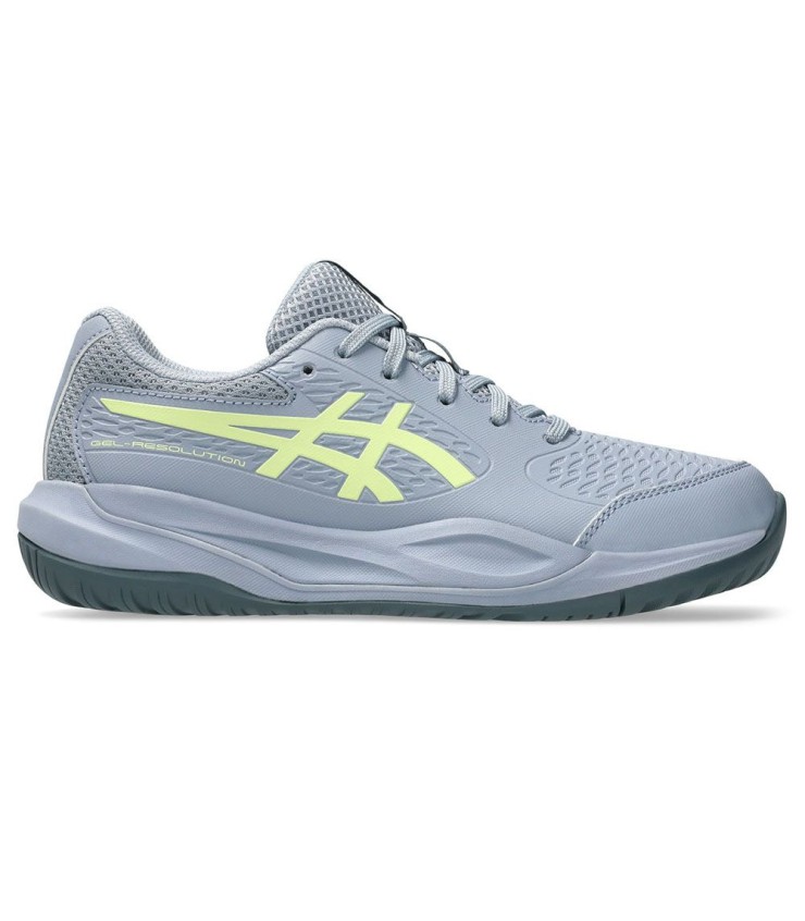 Asics Gel Resolution X GS Junior Grau Grün Turnschuhe