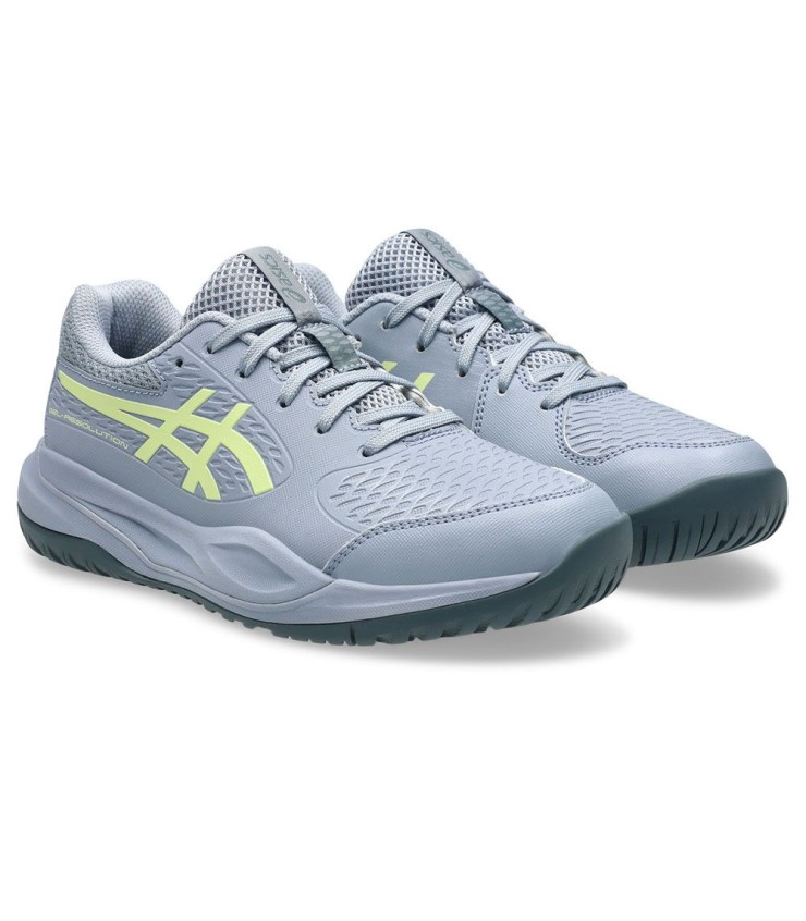 Scarpe Asics Gel Resolution X GS Junior Grigio Verde