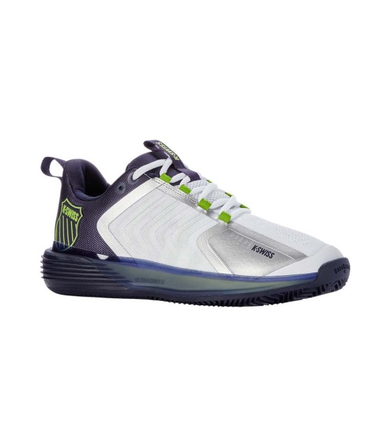 K-Swiss Ultrashot Shoes 3 HB Bianco / Blu Grigio Blanking Land | Ipontennis
