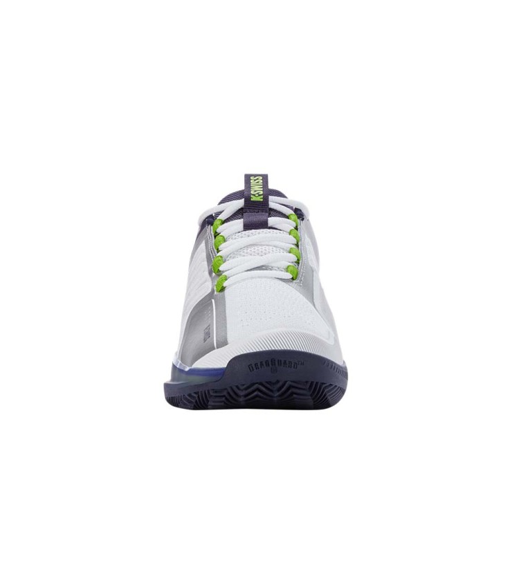 K-Swiss Ultrashot Shoes 3 HB Bianco / Blu Grigio Blanking Land | Ipontennis