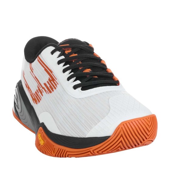 Ténis de Padel Bullpadel Hack Vibram 25I Branco / Laranja | Ipontennis
