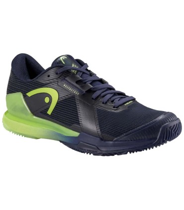 Head Sprint Pro 4.0 Padel Navy Blue Lime shoes | IPONTENNIS