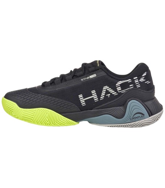 Zapatillas Bullpadel Hack Vibram 25I Negro / Verde 2