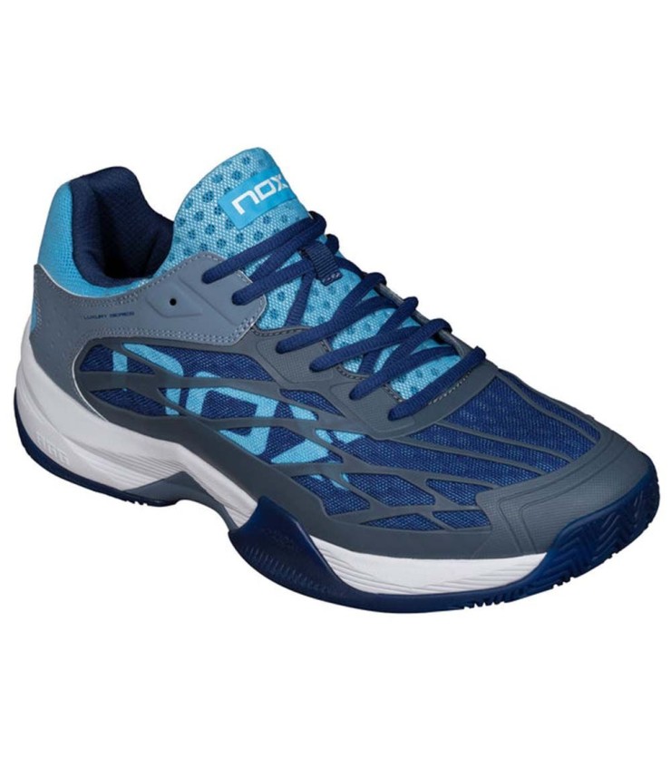 Nox AT10 Lux Gray Blue Shoes | IPONTENNIS