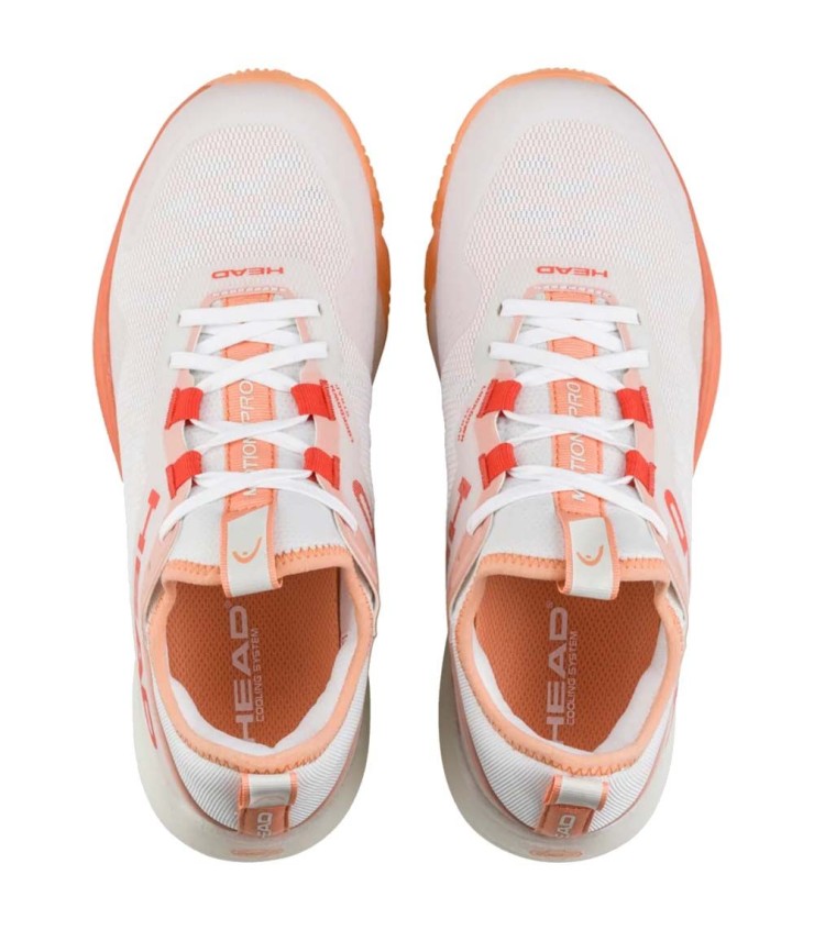 Zapatillas Head Motion Pro Blanco Coral Mujer 4